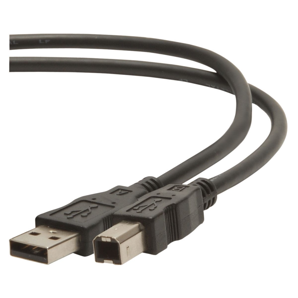 USB 2.0 Cable A to B Black 1m (3.3 ft.)
